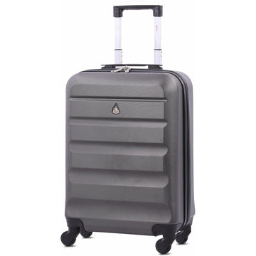 Aerolite (55x38x20cm) Emirates Max Size Hard Shell Carry On Hand Cabin Luggage Suitcase with 4 Wheels, Fits Ryanair, British Airways, easyJet & Many More - Aerolite UK